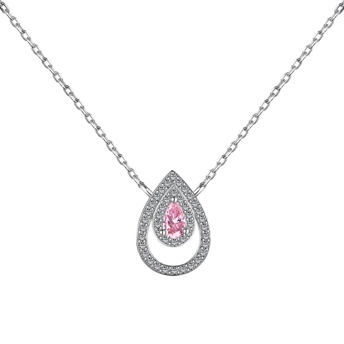 [Revel Jewelry]Sparkling Pear Cut Necklace