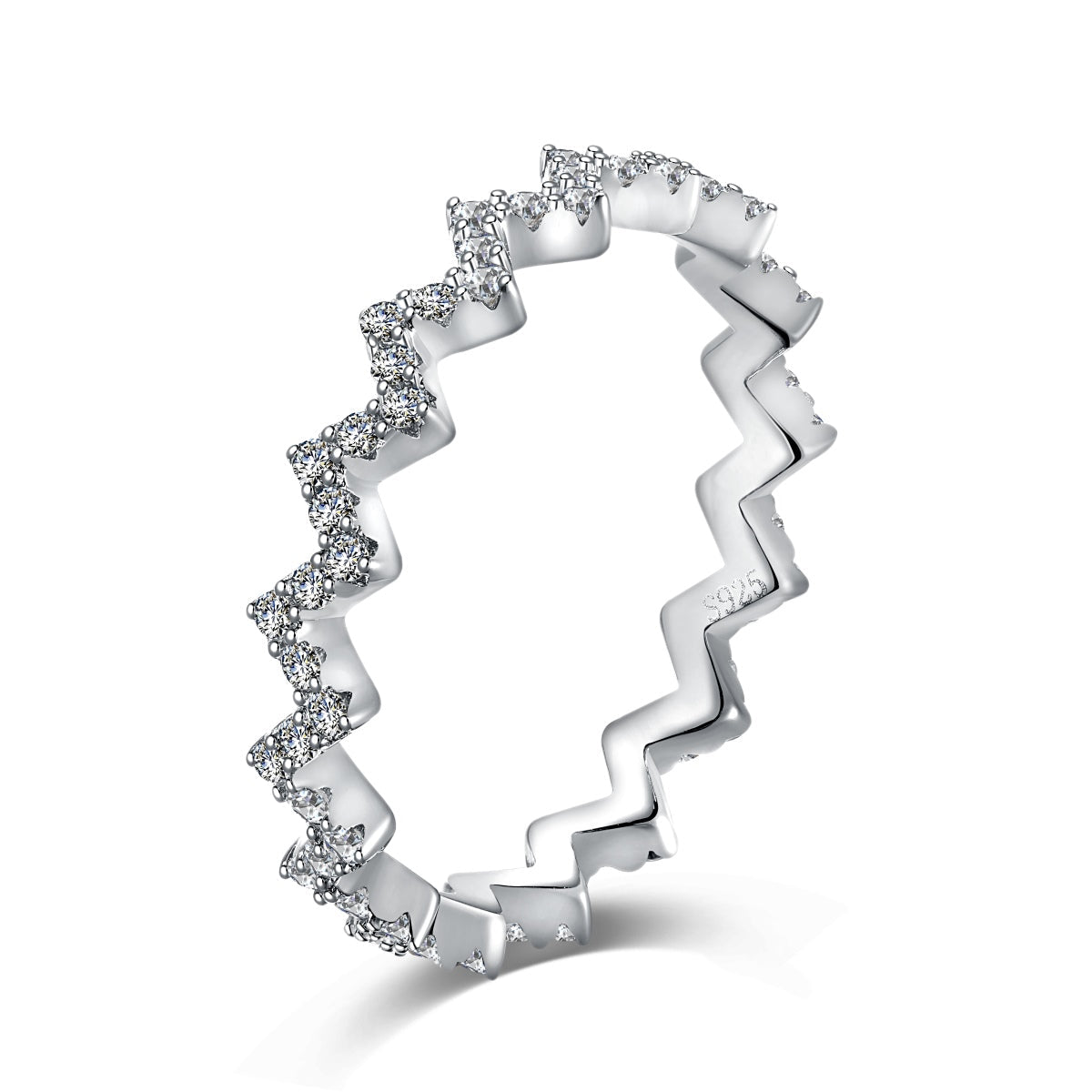 [Revel Jewelry]Delicate Enchanting Wave Shape Daily Ring