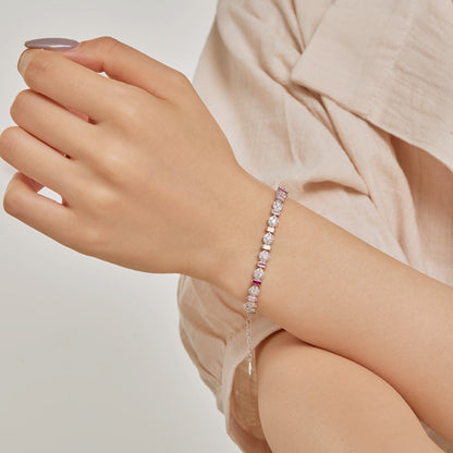 [Revel Jewelry]輝くカラフルな丸い形のデイリーブレスレット