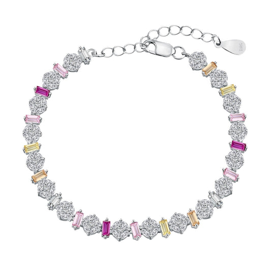 [Revel Jewelry]Radiant Colorful Round Shape Daily Bracelet