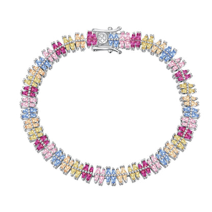 [Revel Jewelry]キラキラ輝く精巧なマルチカット パーティーブレスレット