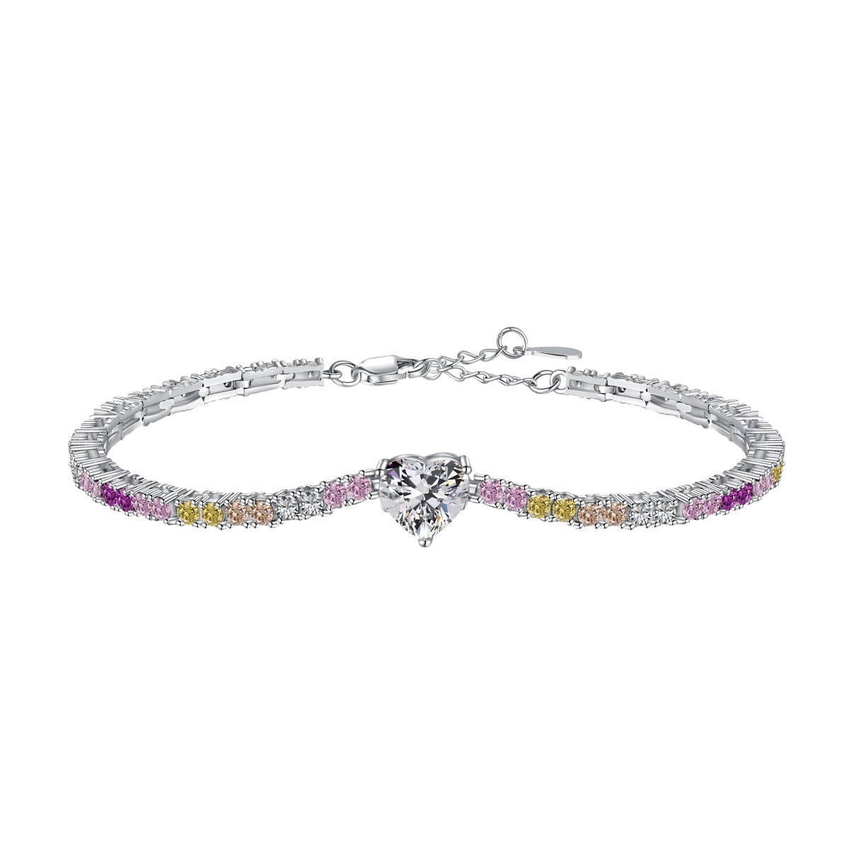 [Revel Jewelry]繊細なロマンティックハート型恋人ブレスレット