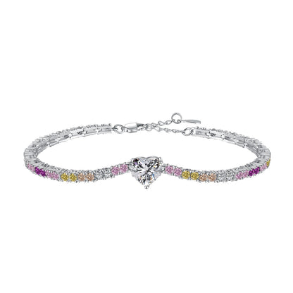 [Revel Jewelry]繊細なロマンティックハート型恋人ブレスレット