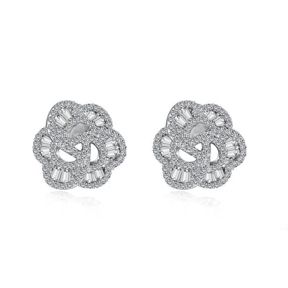 [Revel Jewelry]Exquisite Flower Shape Daily Earrings