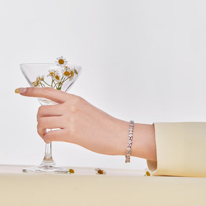 [Revel Jewelry]光り輝くラディアント・マルチカット デイリーブレスレット