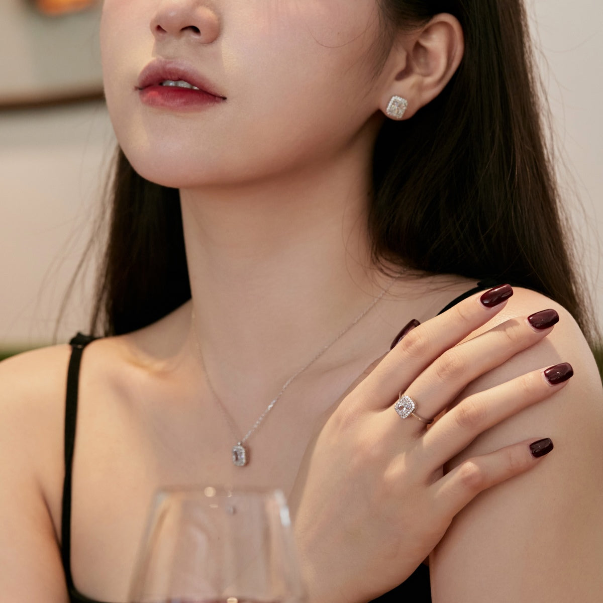 [Revel Jewelry]1.0 Carat Luxurious Dainty Emerald Cut Daily Earrings