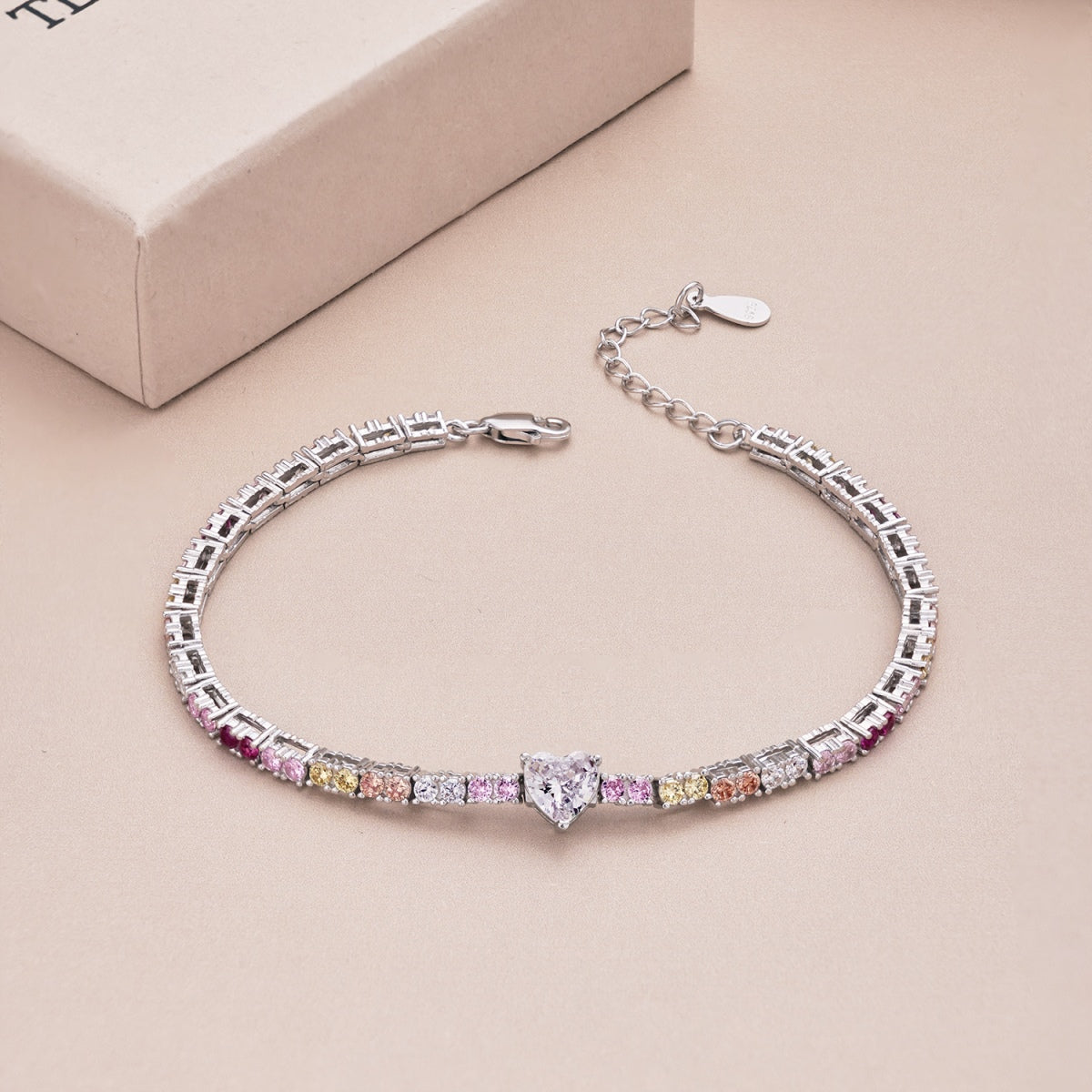 [Revel Jewelry]繊細なロマンティックハート型恋人ブレスレット