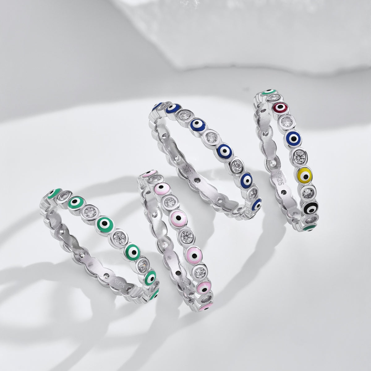[Revel Jewelry]Sparkling Vibrant Round Shape Daily Ring