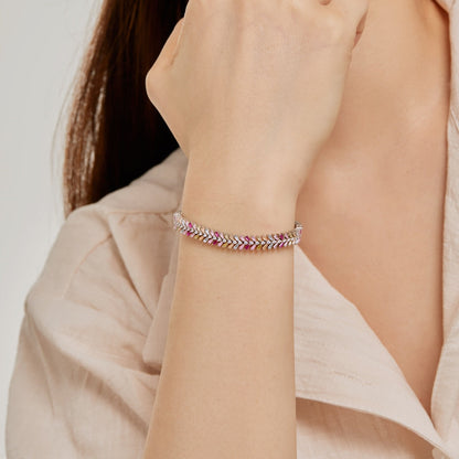 [Revel Jewelry] デイリーにぴったりの上品なラディアントエメラルドカットブレスレット