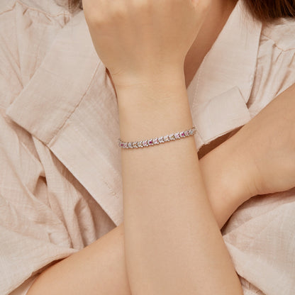 [Revel Jewelry]繊細なマルチカットカラフルデイリーブレスレット