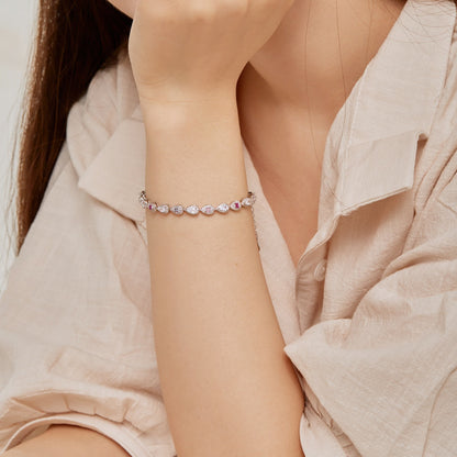 [Revel Jewelry]0.25 Carat Radiant Water Drop Shape Daily Bracelet