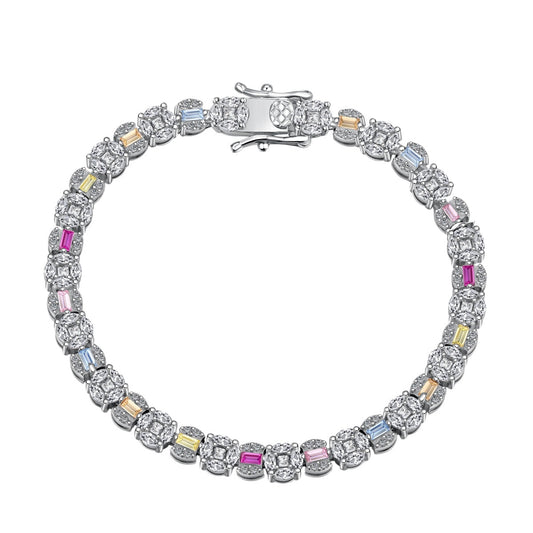 [Revel Jewelry]Dazzling Radiant Multi Cut Daily Armband