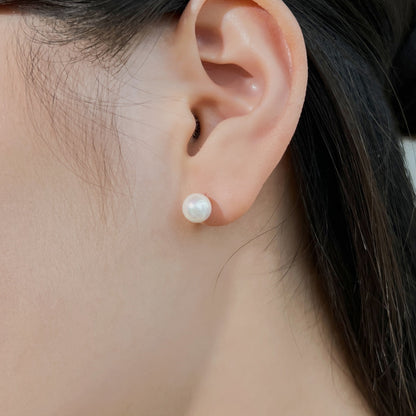 [Revel Jewelry]Delicate Pearl Earrings