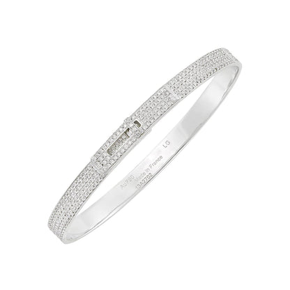 [Revel Jewelry]HM KELLY BRACELET IN SILVER AND FULL PAVE DIAMOND