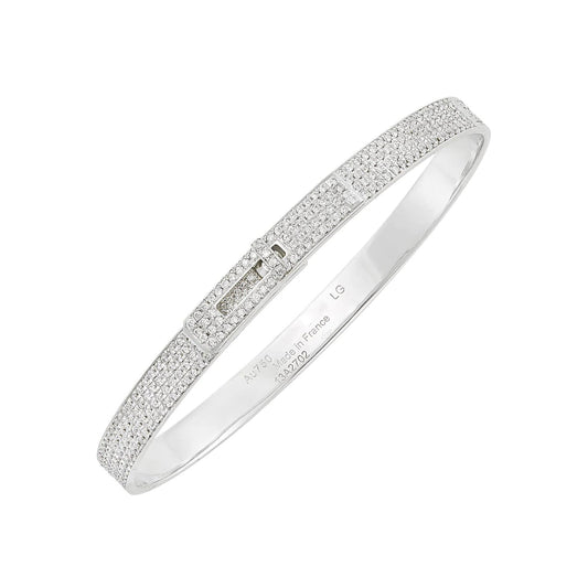 [Revel Jewelry]HM KELLY BRACELET IN SILVER AND FULL PAVE DIAMOND