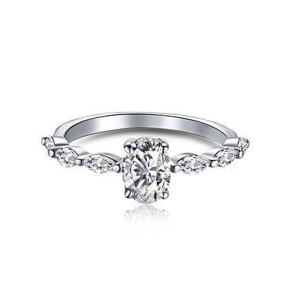 [Revel Jewelry]0.75 Carat Luxurious Vibrant Elongated Cushion Cut Daily Ring