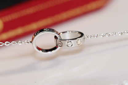 [Revel Jewelry]LIEBESKETTE ROTGOLD UND SILBER