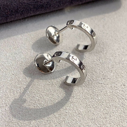 [Revel Jewelry]LOVE EARRINGS 2.65MM SILVER