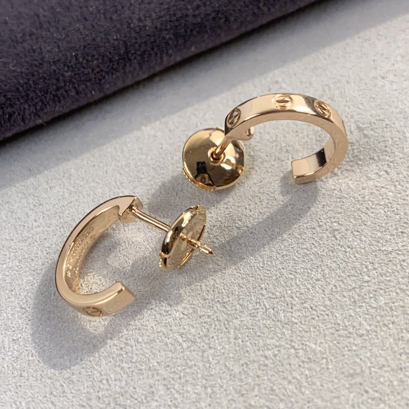 [Revel Jewelry]LOVE-OHRRINGE 2,65 MM ROSÉGOLD