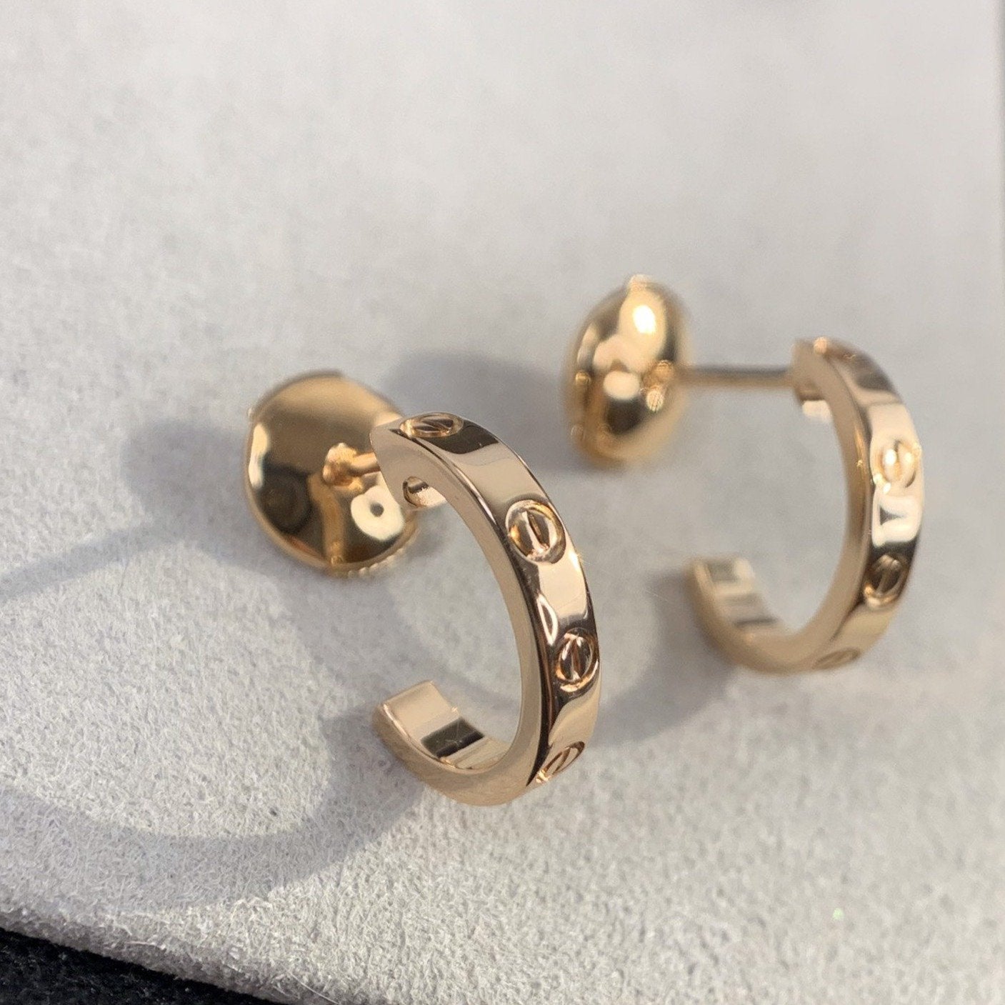 [Revel Jewelry]LOVE-OHRRINGE 2,65 MM ROSÉGOLD