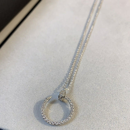 [Revel Jewelry]JUSTE NECKLACE SILVER DIAMONDS
