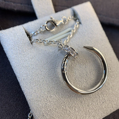 [Revel Jewelry]JUSTE NECKLACE SILVER DIAMONDS