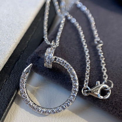 [Revel Jewelry]JUSTE NECKLACE SILVER DIAMONDS