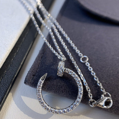 [Revel Jewelry]JUSTE NECKLACE SILVER DIAMONDS