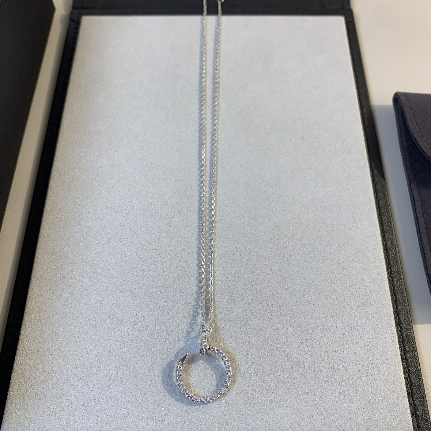 [Revel Jewelry]JUSTE NECKLACE SILVER DIAMONDS