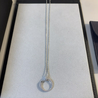 [Revel Jewelry]JUSTE NECKLACE SILVER DIAMONDS