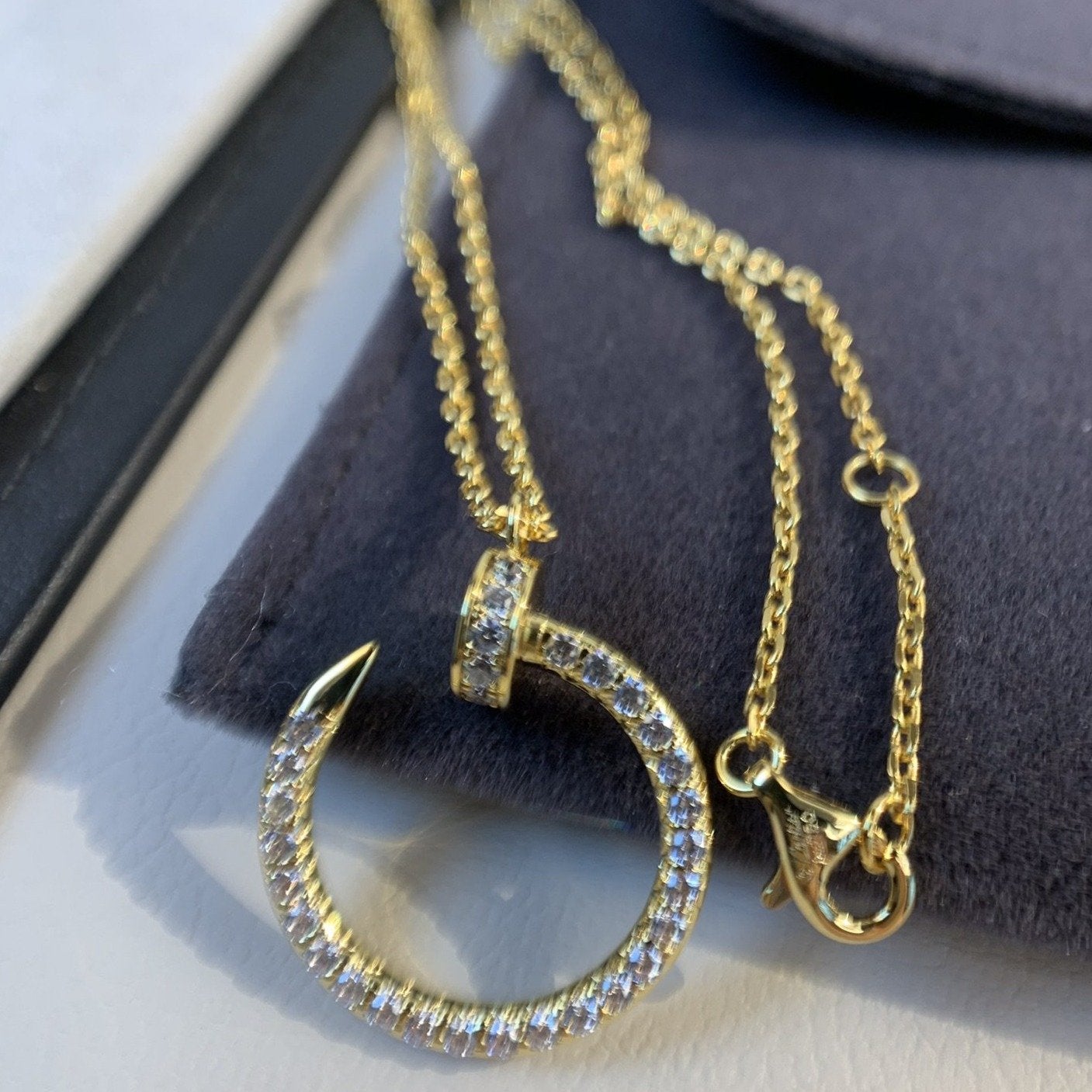 [Revel Jewelry]JUSTE HALSKETTE GOLD DIAMANTEN