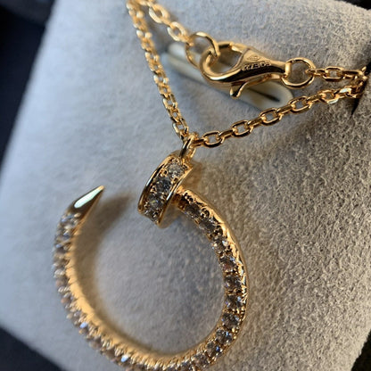 [Revel Jewelry]JUSTE HALSKETTE PINKGOLD DIAMANTEN