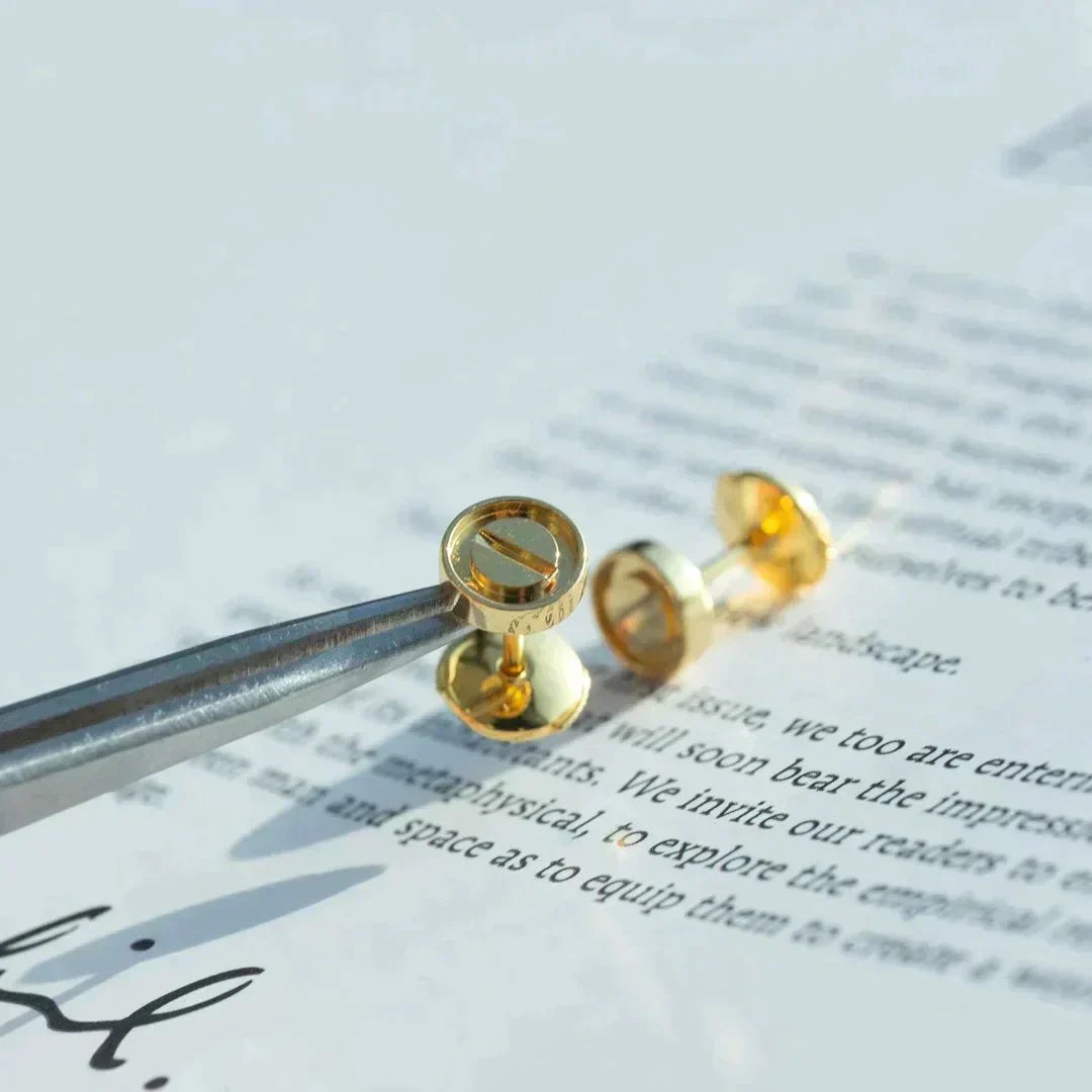 [Revel Jewelry]LOVE OHRRINGE GOLD 10MM