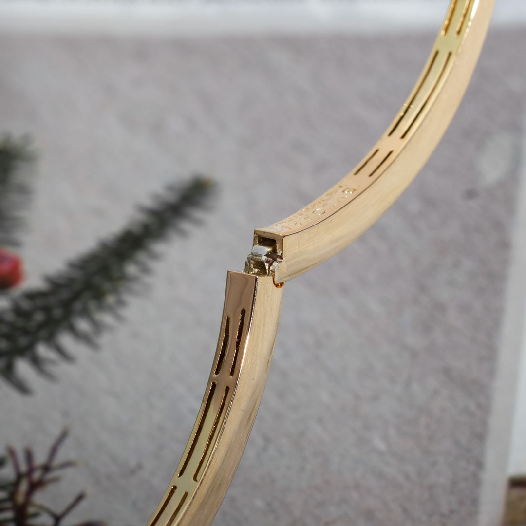 [Revel]SERPENTI BRACELET PINK GOLD DIAMOND DOUBLE SNAKE
