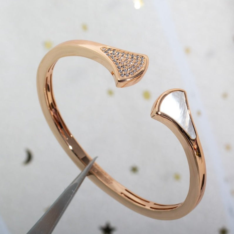 [Revel]DREAM BRACELET OPEN PINK GOLD MOP DIAMOND