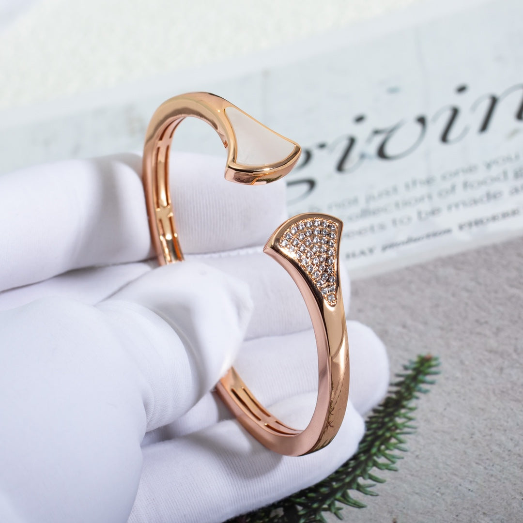 [Revel]DREAM BRACELET OPEN PINK GOLD MOP DIAMOND