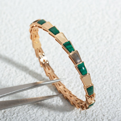 [Revel]SERPENTI BRACELET PINK GOLD MALACHITE
