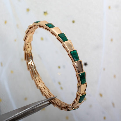 [Revel]SERPENTI BRACELET PINK GOLD MALACHITE