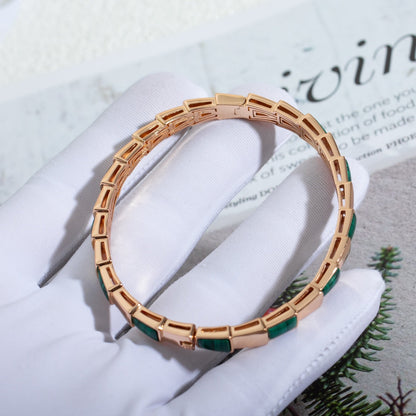 [Revel]SERPENTI BRACELET PINK GOLD MALACHITE