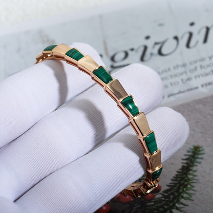 [Revel]SERPENTI BRACELET PINK GOLD MALACHITE