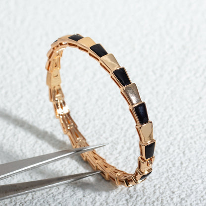 [Revel]SERPENTI BRACELET PINK GOLD ONYX