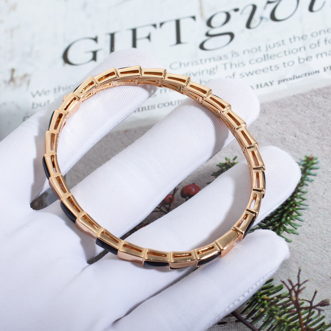 [Revel]SERPENTI BRACELET PINK GOLD ONYX