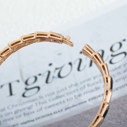 [Revel]SERPENTI BRACELET PINK GOLD ONYX