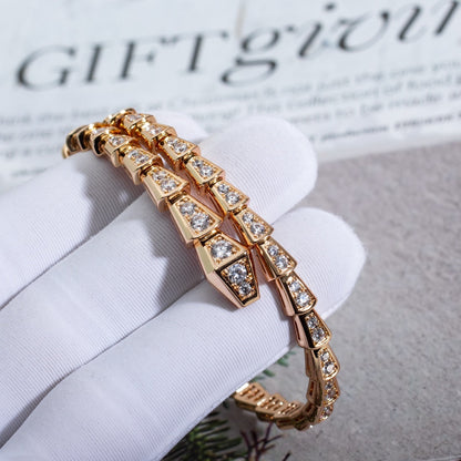 [Revel]SERPENTI BRACELET 6.8MM PINK GOLD DIAMOND