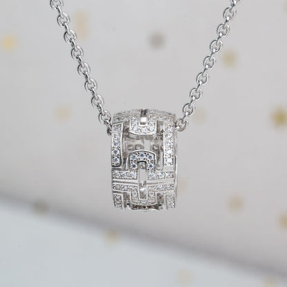 [Revel]PARENTHESI NECKLACE SILVER DIAMOND