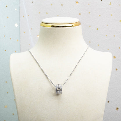 [Revel]PARENTHESI NECKLACE SILVER DIAMOND