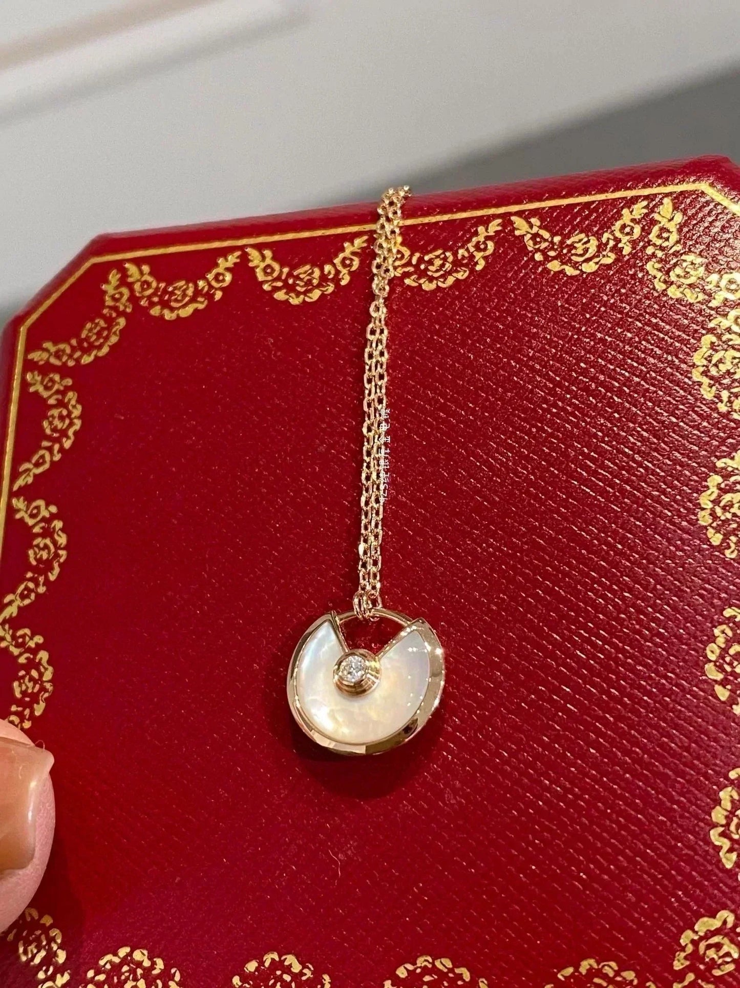 [Revel Jewelry]AMULETTE ROSE GOLD MOP NECKLACE
