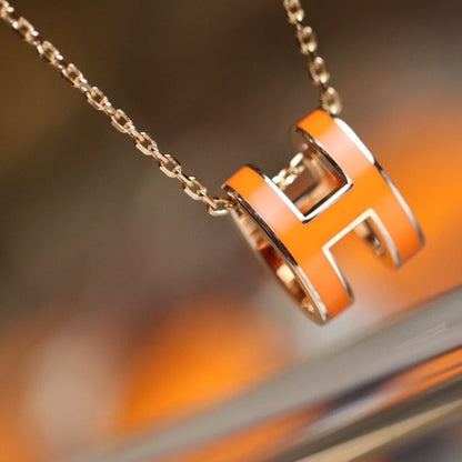 [レヴェルジュエリー]POP H ペンダント ピンクゴールド