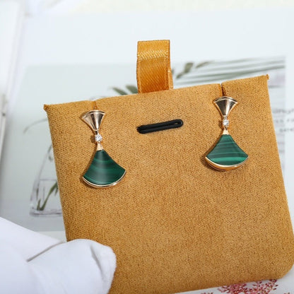 [Revel]ドリーム マラカイト ピンクゴールド ピアス