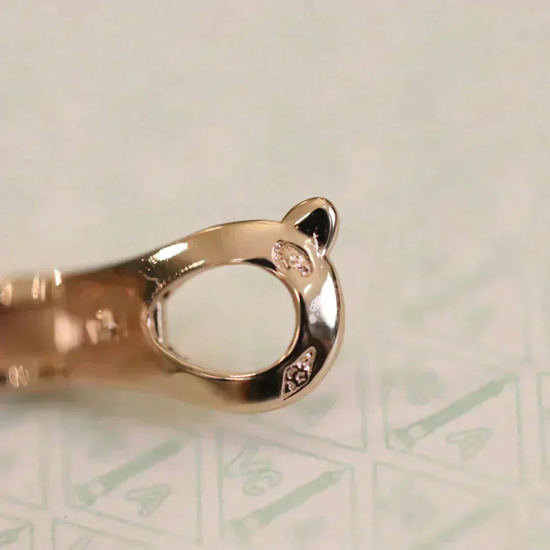 [Revel Jewelry]CLOVER MEDIUM 1 MOTIFS FUll DIAMOND EARRINGS